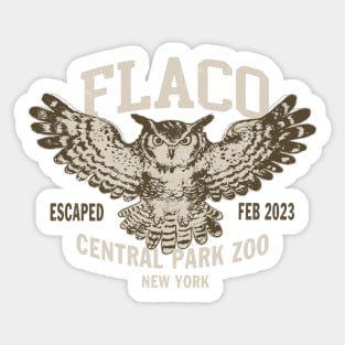 FLACO New York Owl 2 by Buck Tee Original Sticker